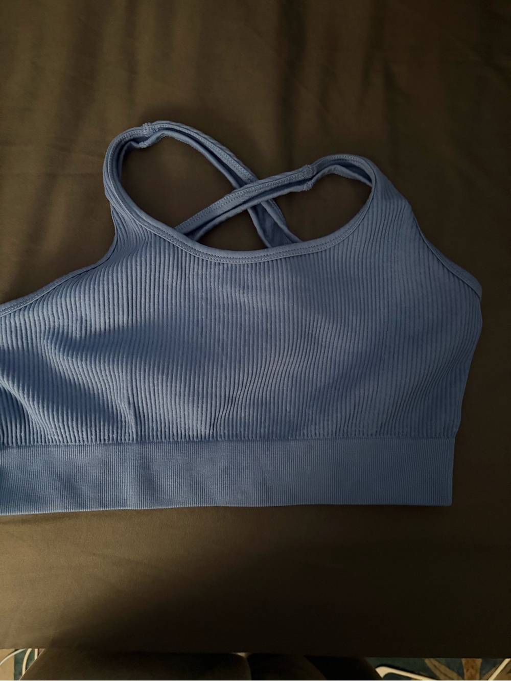 Ribbed Light blue workout set